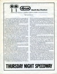 Ascot Speedway July 28, 1988