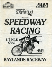 Baylands Speedway May 1, 1986