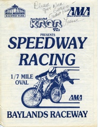 Baylands Speedway September 18, 1986