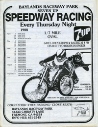 Baylands Speedway May 26, 1988