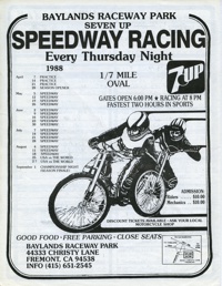 Baylands Speedway June 30, 1988