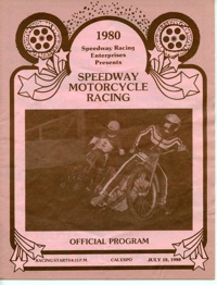 Cal Expo Speedway July 18, 1980 Sacramento, California