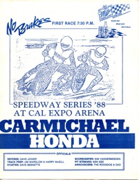 Cal Expo Speedway May 11, 1988 Sacramento, California