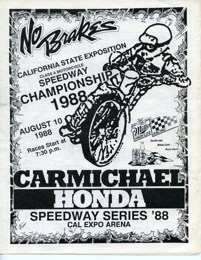 Cal Expo Speedway August 10, 1988 Sacramento, California