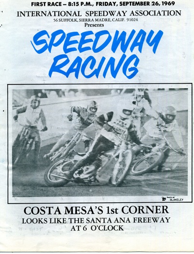 Costa Mesa Speedway 1969