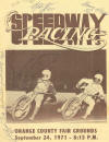 Costa Mesa Speedway September 24, 1971