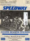 Costa Mesa Speedway March 31, 1989
