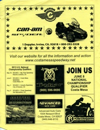 Costa Mesa Speedway June 1, 2013