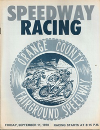 Costa Mesa Speedway September 11, 1970