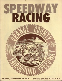 Costa Mesa Speedway September 18, 1970