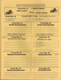 Costa Mesa Speedway October 9, 1970