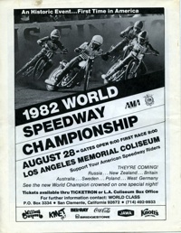 Costa Mesa Speedway August 27, 1982