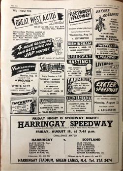 1949 Speedway Echo - England