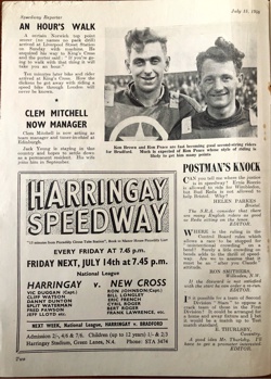 1950 Speedway Reporter - England