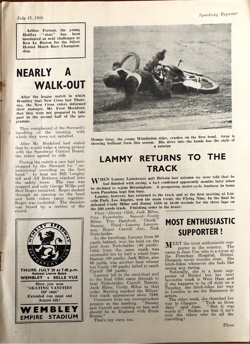 1950 Speedway Reporter - England