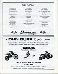 Glen Helen Speedway August 2, 1989
