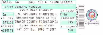 2003 US Speedway Nationals