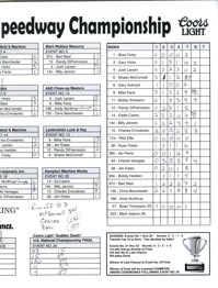 2000 US National Speedway Championship