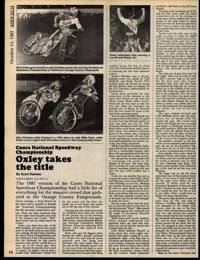 1987 US National Speedway Championship