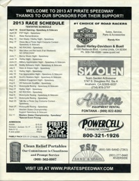 Pirate Speedway May 3, 2013