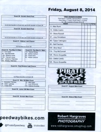 Pirate Speedway - August 8, 2014