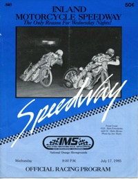 IMS Speedway July 17, 1985