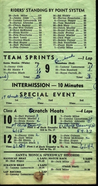 1947 Santa Monica Speedway